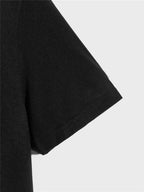 Men's Casual Crew Neck Rose Print T-Shirt (Regular/Oversize)